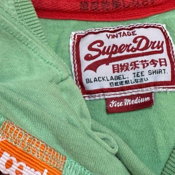 Superdry Vintage Green Motor Oil Logo Tee - Picture 6 of 6